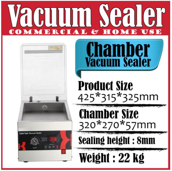 Chamber Vacuum Sealer - tabletop compact food kitchen vacuum sealer