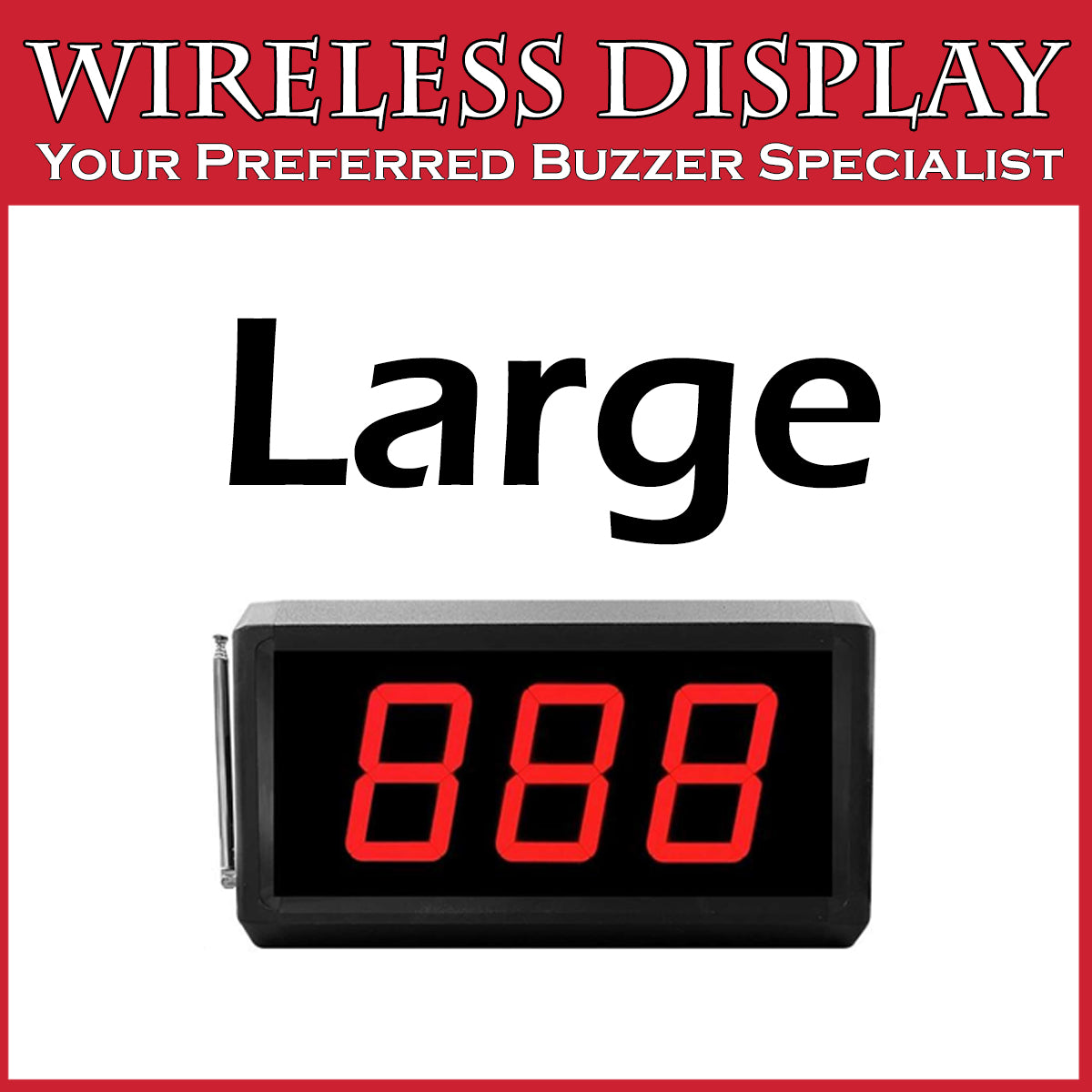 Bubble Tea Wireless Queue Management System 3 Digit Digital Call Display