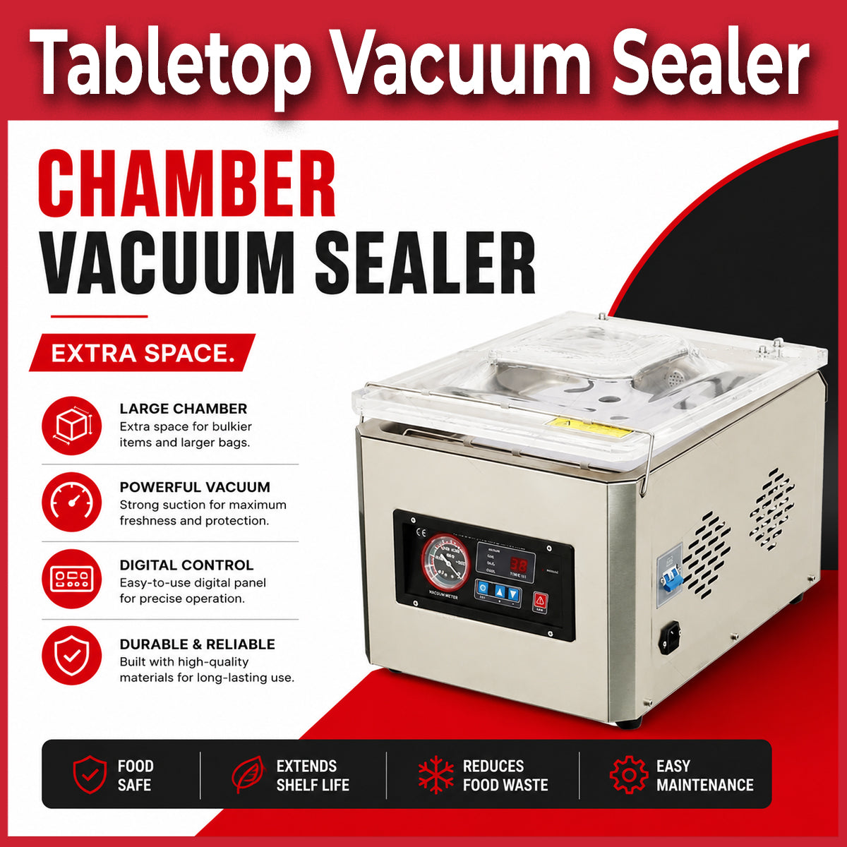 Commercial grade Powerful Chamber Vacuum Sealer | 3 options