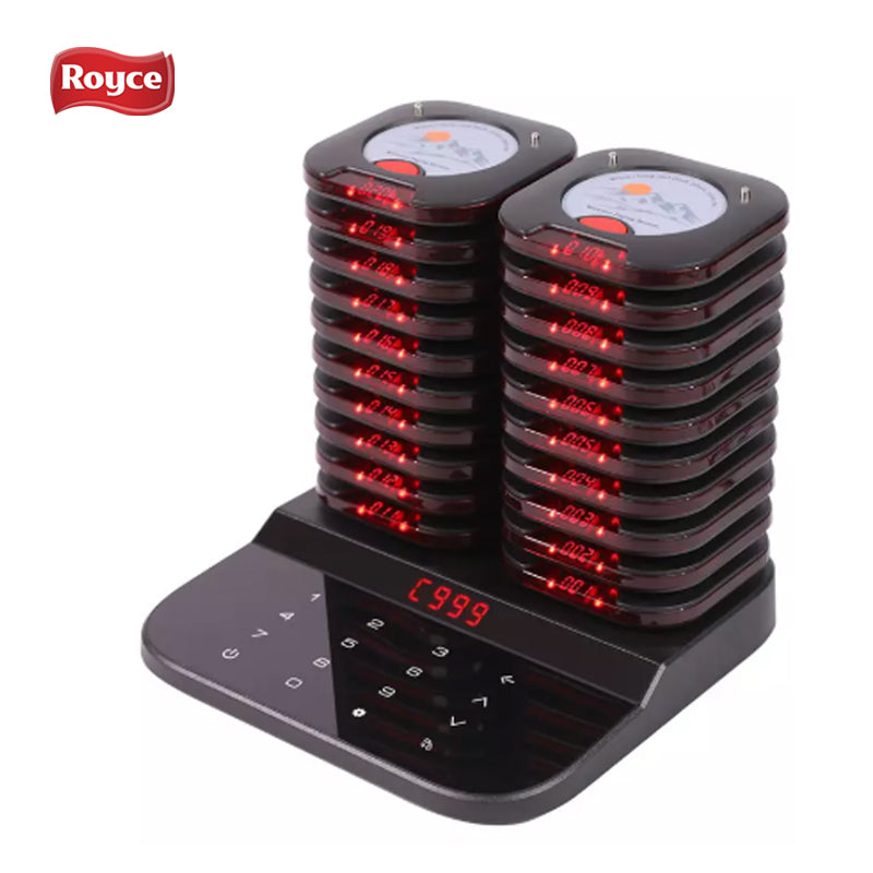 20pcs Buzzer ultra Long Range signal 1km Round Coaster Pager Queue Paging System