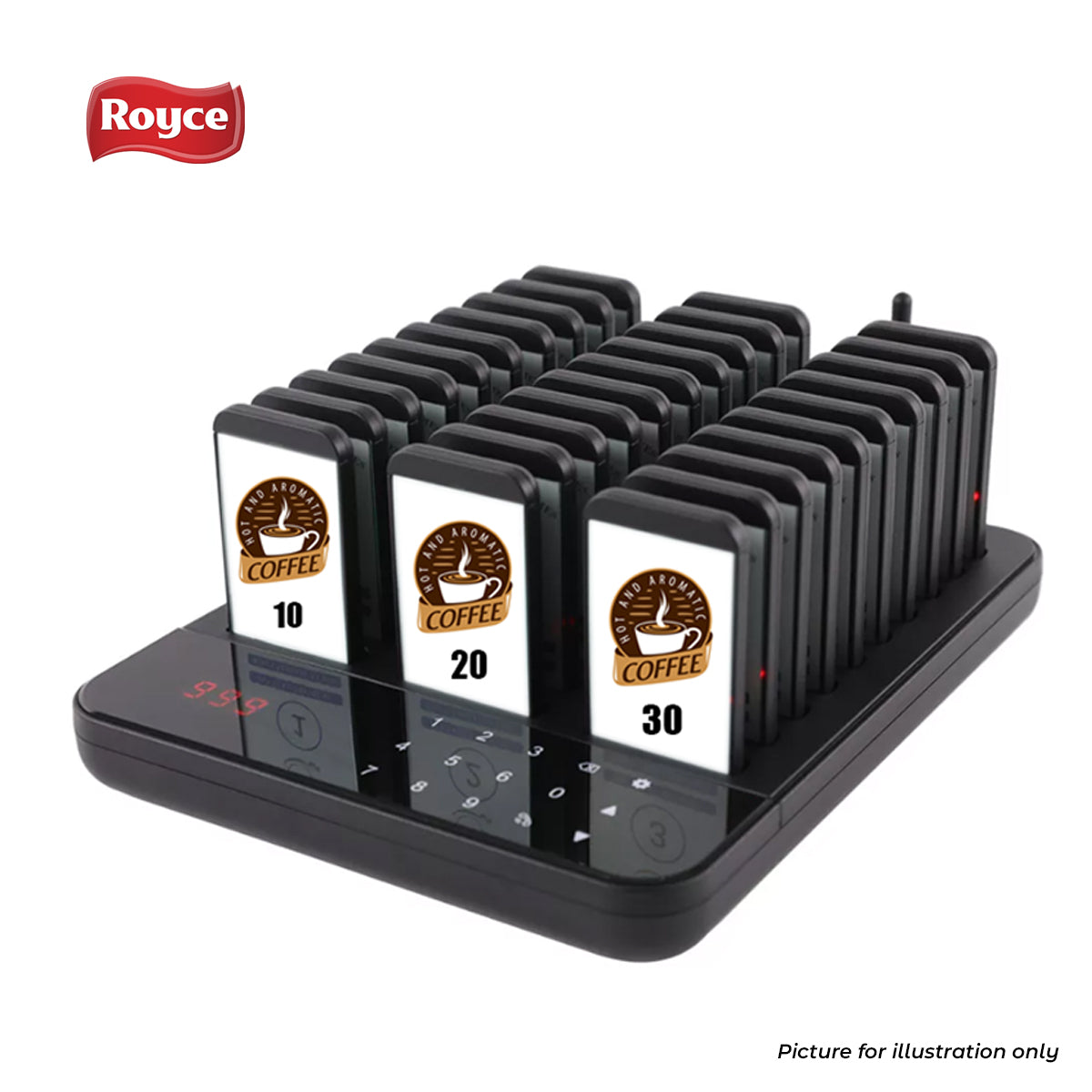 30pcs premium buzzer pager set wireless paging system Food Queue Syste ...