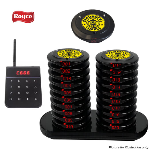 20pcs round coaster pager small size buzzer food court