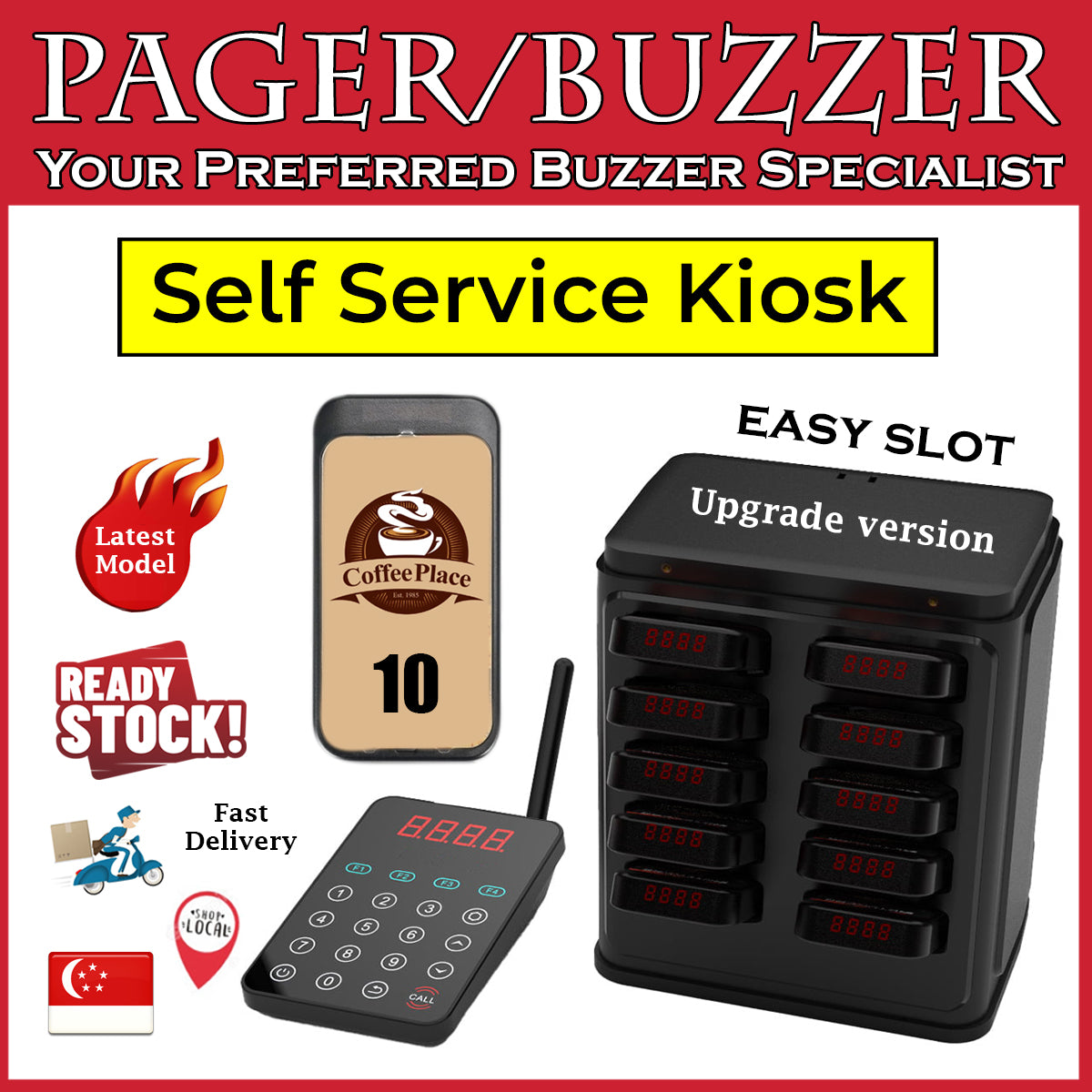 Royce self service kiosk Buzzer Pager Modular Scalable Productivity Tool