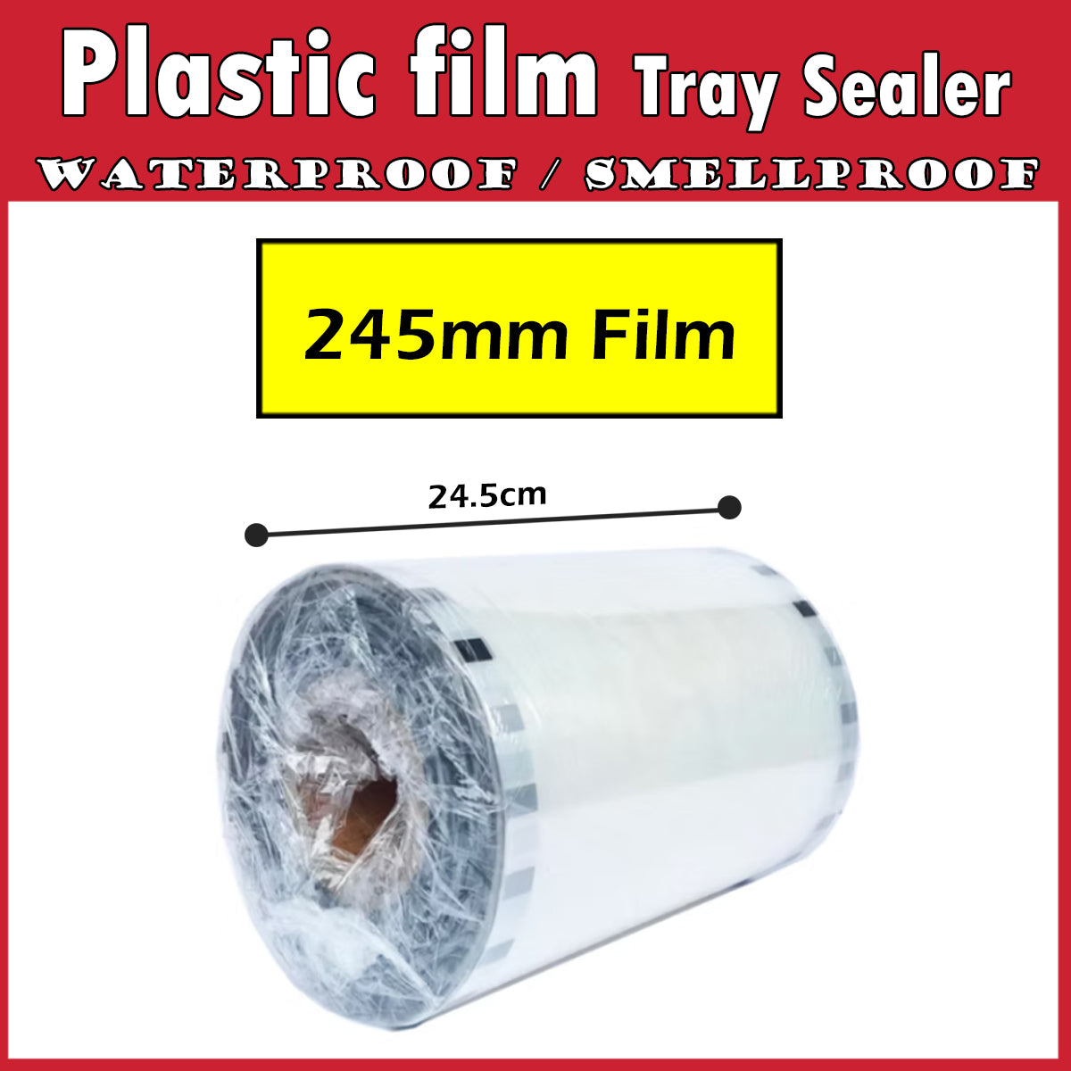 Plastic Film for Top Seal Tray Sealer Durian Tray 245mm