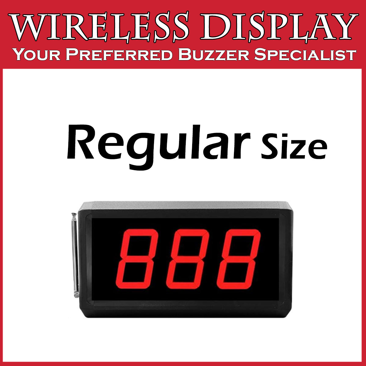 Bubble Tea Wireless Queue Management System 3 Digit Digital Call Display